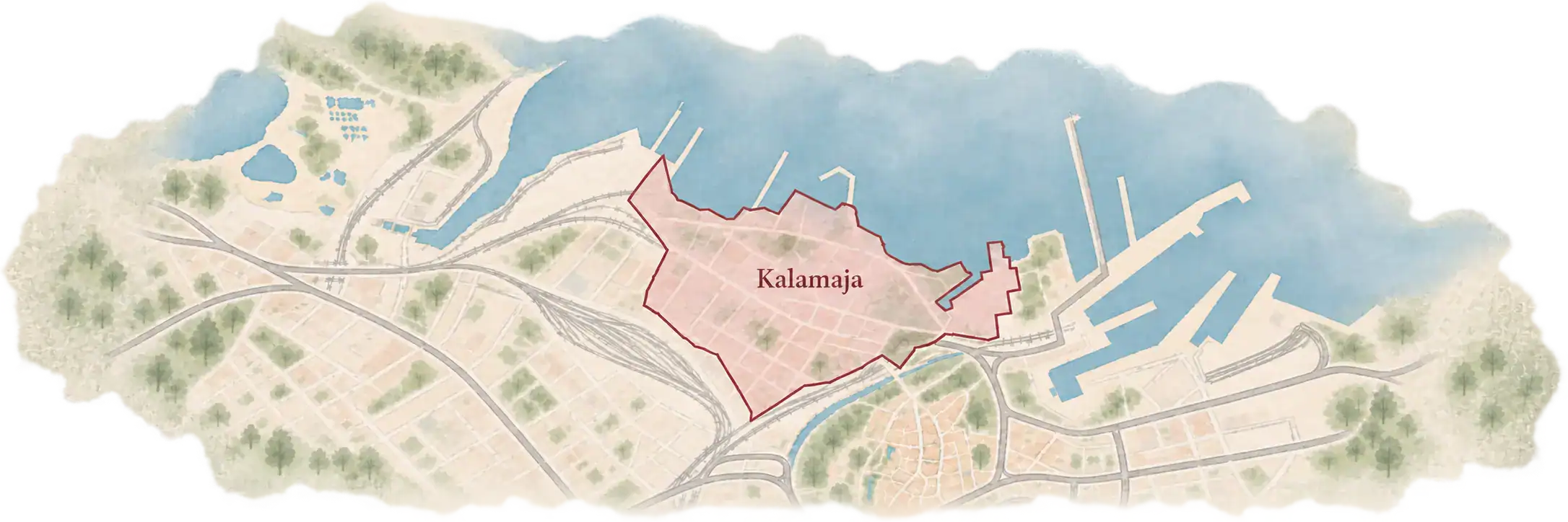Tallinna Kalamaja kartta
