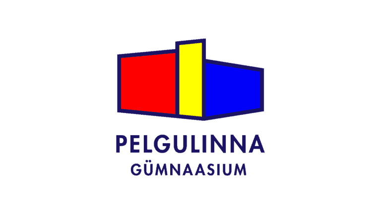 Pelgulinna gümnaasiumin logo, värillinen ja selkeä muotoilu.